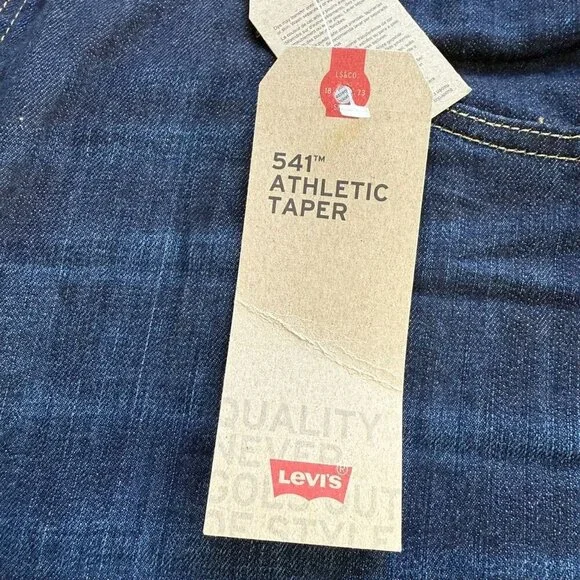 NWT Levi’s Mens Jeans 46x34 Big & Tall 541 Athletic Taper Blue Casual Stretch - Picture 7 of 11